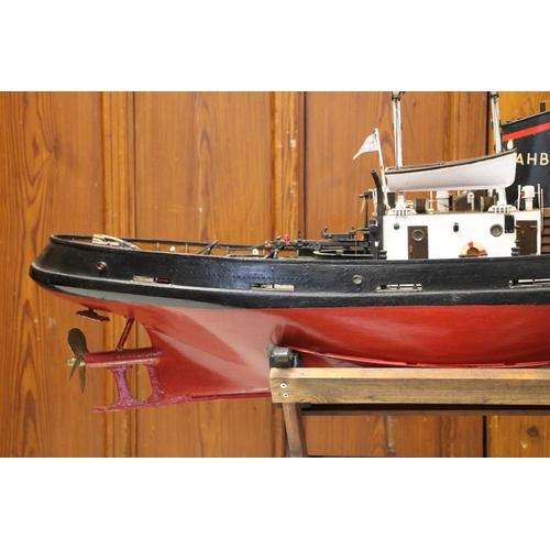 365 - Hand built detailed scale model of the 1962 tug boat 'Sea Trojan' IMO5316466, built for remote contr... 