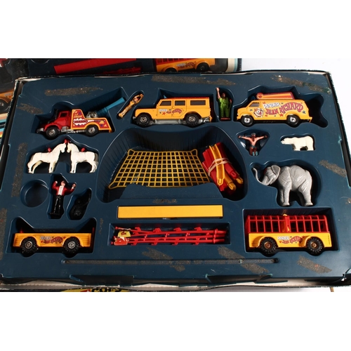 1158 - Corgi Toys gift set 48 Les Cirques Jean Richard Pinder Circus boxed, and two others. (3)