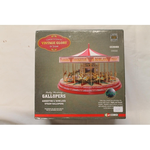 1167 - Corgi 1:50 Scale Vintage Glory of Steam CC20403 Gallopers Anderton & Rowland Steam Gallopers, li... 