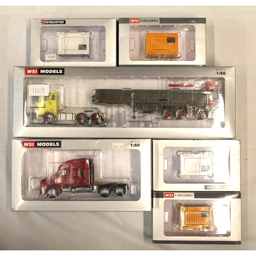 1169 - WSI Models 1:50 scale diecast model vehicles to include 012206 Haukes Volvo F88 6x2 Tag Axle and Cla... 