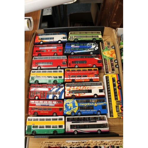 1185 - Over 100 unboxed diecast double decker bus models to include makers Corgi, EFE, Britbus, etc. most i... 