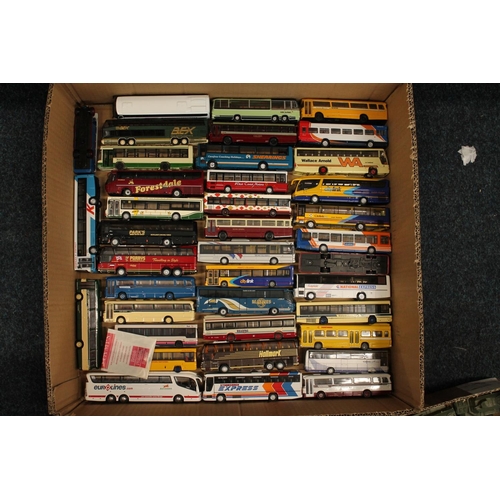 1186 - Over 150 unboxed diecast single decker bus models to include makers Corgi, EFE, Britbus, etc. most i... 