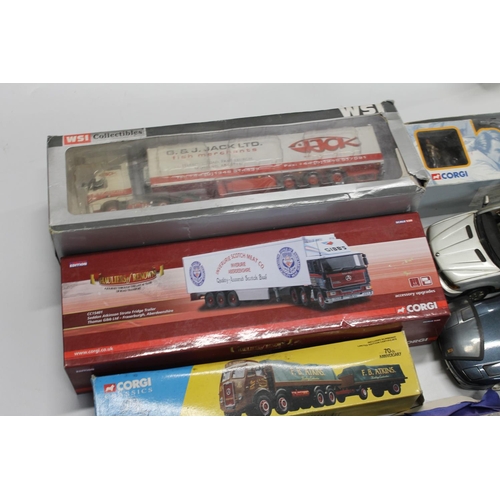 1195 - WSI Collectibles 1:50 scale 9634 G&J Jack Volvo FH 12-3 XL 6x2 with Fridge Trailer, boxed, Corgi... 