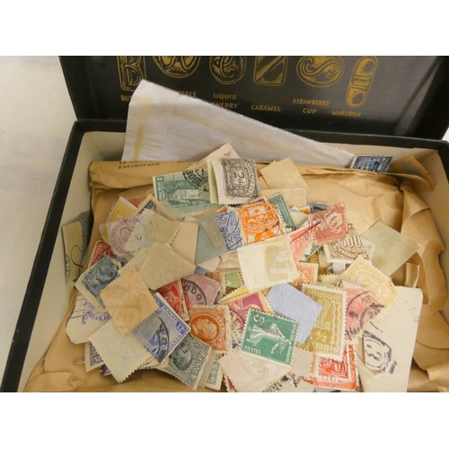 49 - Small box of vintage World stamps including Ireland, Great Britain, USA etc.