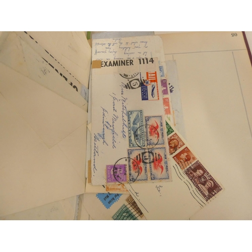 50 - Various world stamp albums to include Falkland's, New Zealand etc.