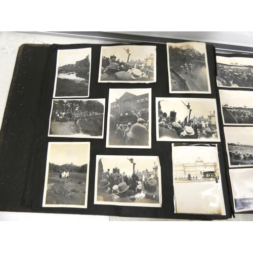 65 - Vintage photo album, some of local interest.