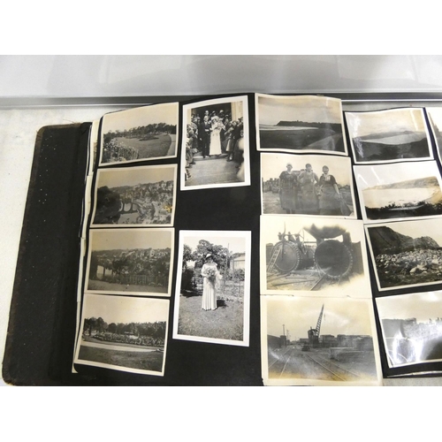 65 - Vintage photo album, some of local interest.