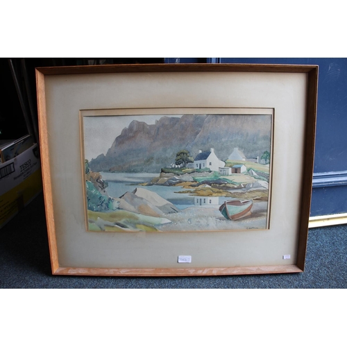 276 - ROBERT SCOTT IRVINE DA RSW SSA (Scottish 1906-1988) *ARR* White House Plockton Watercolour, signed l... 