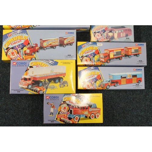 1149 - Corgi Classics Chipperfields Circus diecast models to include 97885 Scammell Highwayman Trailer and ... 