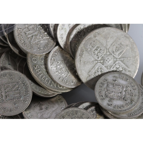 1310 - UNITED KINGDOM 500 grade 1920-1946 silver coins from circulation 470g gross and other coins.