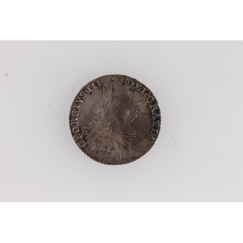 1315 - UNITED KINGDOM King George III (1760-1820) silver shilling 1787 without semee of hearts S3743, a goo... 