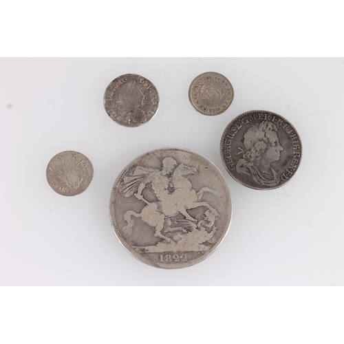 1319 - ENGLAND King Charles II (1660-1685) silver threepence 1683 S3386, two pences 1672? and 1681 S3388, K... 