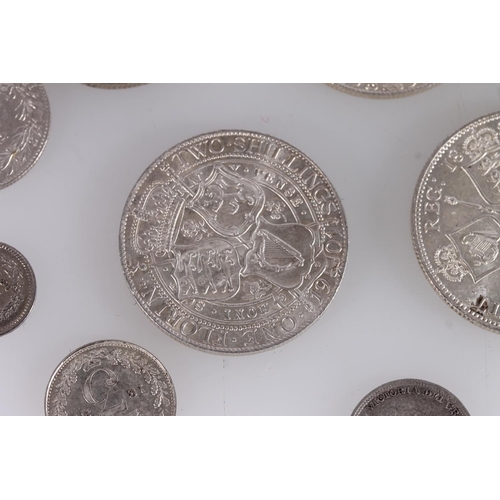 1325 - UNITED KINGDOM Queen Victoria (1837-1901) silver florins 1887, 1894, 1897 x2 and 1901, also sixpence... 