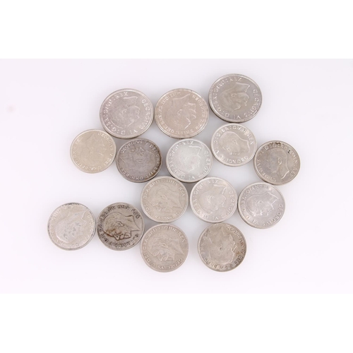 1326 - UNITED KINGDOM 500 grade silver (1920-1946) including crowns 1935 and 1937 x2, half crowns 1921, 192... 