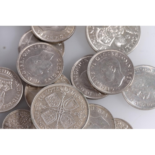 1327 - UNITED KINGDOM 500 grade silver (1920-1946) including florins 1921, 1926, 1936, 1937, 1939 and 1944,... 