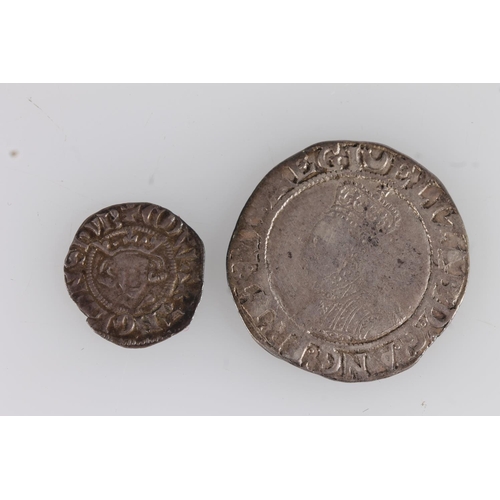 1331 - ENGLAND Queen Elizabeth I (1558-1603) hammered silver shilling, mint mark crescent, likely sixth iss... 