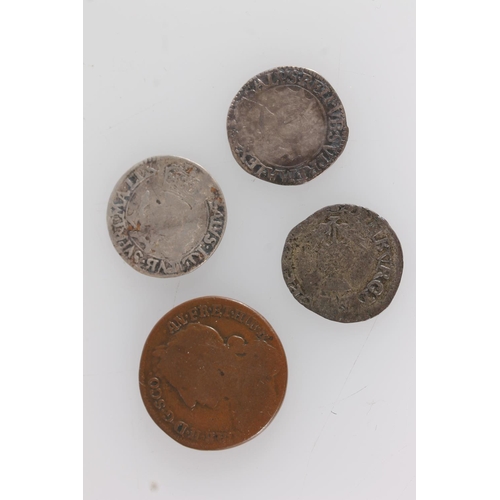 1332 - SCOTLAND James VI (1567-1625) eightpenny groat S5511 and two Charles I (1625-1649) silver forty penc... 