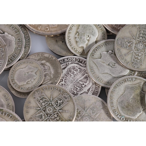 1364 - UNITED KINGDOM 500 grade silver (1920-1946) coins from circulation to include three 'Rocking Horse' ... 