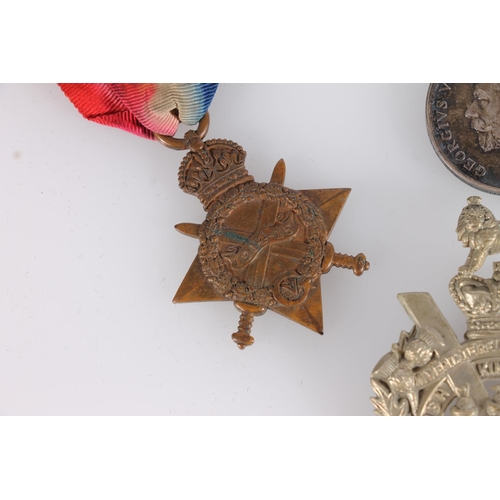 1407 - Medals of 7316 Private R Murray of the Kings Own Scottish Borderers comprising WWI war medal, victor... 