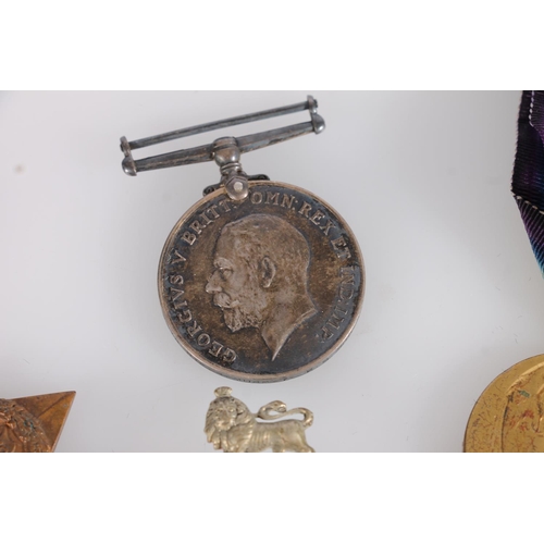 1407 - Medals of 7316 Private R Murray of the Kings Own Scottish Borderers comprising WWI war medal, victor... 