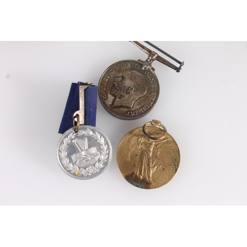 1410 - Medals of 311895 Gunner W R Wheeler of the Canadian Field Artillery comprising WWI war medal and vic... 