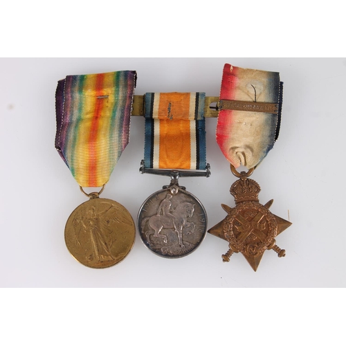 1411 - Medals of MS1467 Private Watson Morton of the Army Service Corps comprising WWI war medal, victory m... 