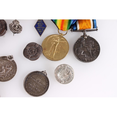 1419 - Medal of 132259 Private J Sym of the Machine Gun Corps to include WWI war medal and Victory medal [1... 