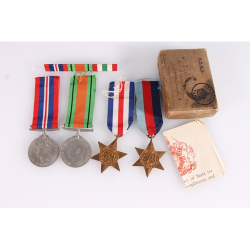 1420 - WWII war medals to include WWII war medal, Defence medal, 1939-1945 star and France and Germany star... 