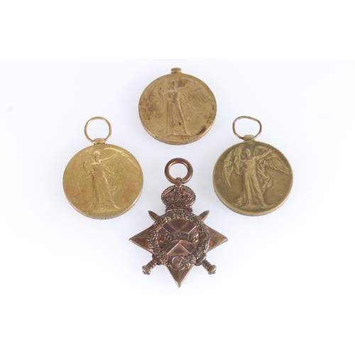 1433 - Medal of 47227 Private W Watters of the Northumberland Fusiliers comprising WWI victory medal [47227... 