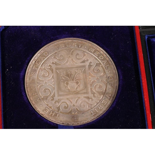 1439 - White metal medallion The Armitstead Trust Medal of Merit [AWARDED TO ISABELLA J F MILLER FOR ENGLIS... 