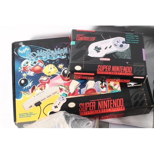 1212 - Super Nintendo Entertainment System Control Set U.S version with Superscope Gun and game, boxed cont... 