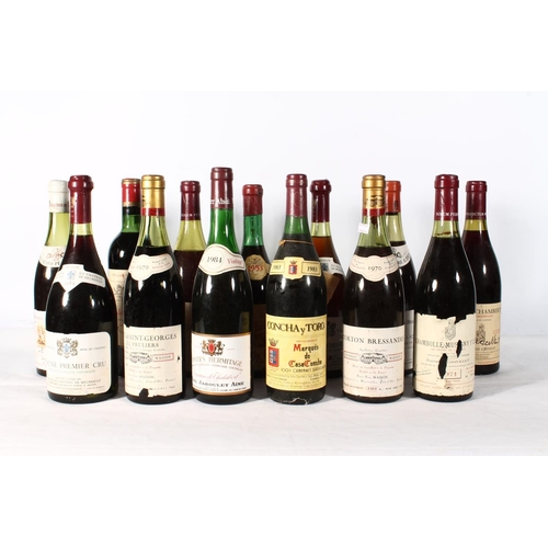 1240 - Thirteen bottles of vintage wine to include STRAVECCHIO MELINI 1953, CHATEAU CALON SEGUR 1964 Grand ... 