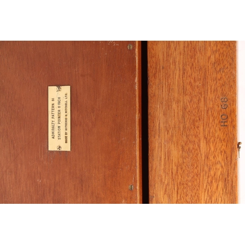 1259 - Rotheroe & Mitchell Ltd Admiralty Pattern 81 Station Pointer, serial no 83/RML/310, in mahogany ... 