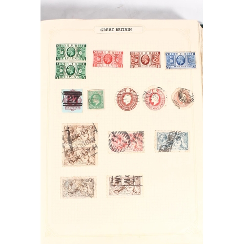 1303 - Stamp collection held across five albums of used stamps to include a Stanley Gibbons Ltd Simplex Bla... 