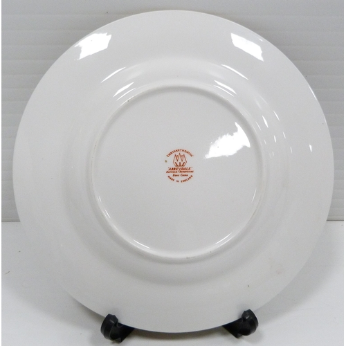 12 - Five matching Abbeydale 'Chrysanthemum' Imari-coloured cabinet plates in the manner of Royal Crown D... 