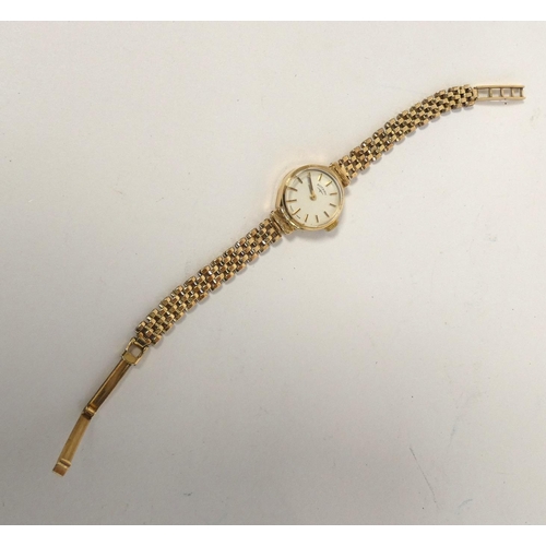 47 - Lady's Rotary 9ct gold bracelet watch, nett 11.5g.