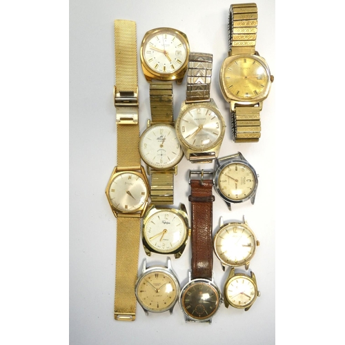 65 - Group of vintage wristwatches to include two examples by Lanco, Smiths Empire, Sekonda etc.