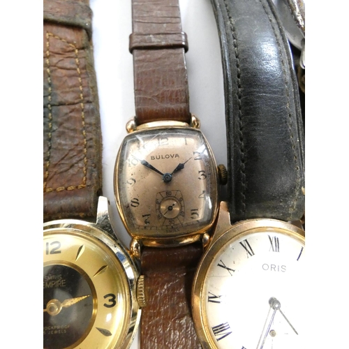 66 - Group of vintage wristwatches to include Smiths Empire, Oris, Vetta cal 155 etc.