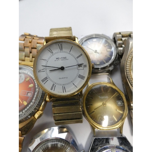 67 - Group of vintage wristwatches to include Sekonda 21 jewels, Buler 17 jewels, Avalon etc.