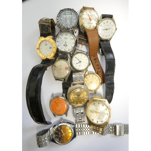 69 - Group of vintage wristwatches to include Ascot automatic, Junghans Mega, Lucerne etc.