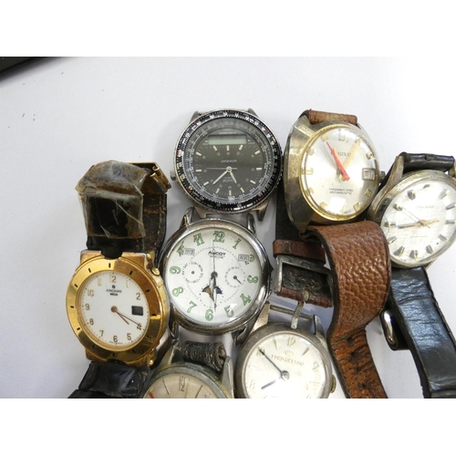 69 - Group of vintage wristwatches to include Ascot automatic, Junghans Mega, Lucerne etc.