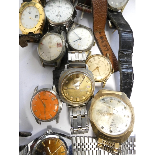 69 - Group of vintage wristwatches to include Ascot automatic, Junghans Mega, Lucerne etc.