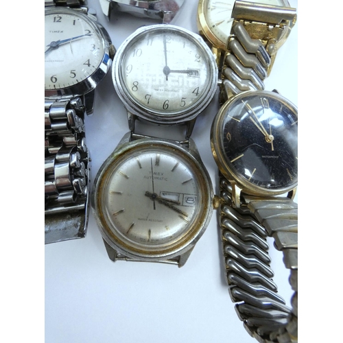 70 - Collection of vintage Timex wristwatches to include a day/date watch etc.