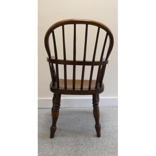 359 - 19th century ash & elm childs windsor chair. Height 65cm.