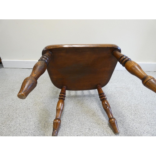 359 - 19th century ash & elm childs windsor chair. Height 65cm.