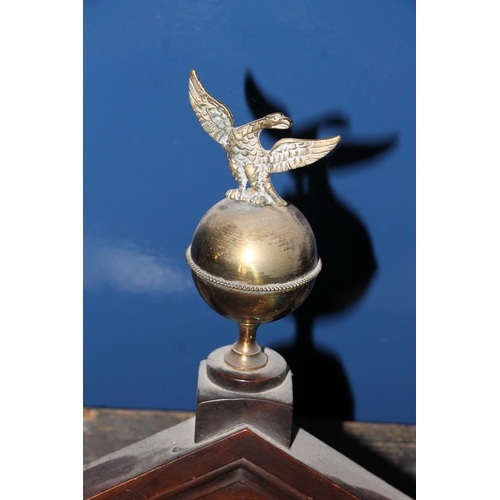 349 - Scottish mahogany long case clock, silvered dial for John Dobbie, Calton, Glasgow, max H245cm.