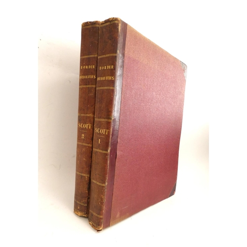 213 - SCOTT SIR WALTER.  The Border Antiquities of England & Scotland. 2 vols. Eng. frontis,... 