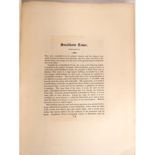 213 - SCOTT SIR WALTER.  The Border Antiquities of England & Scotland. 2 vols. Eng. frontis,... 