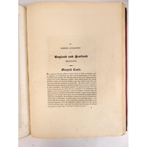 213 - SCOTT SIR WALTER.  The Border Antiquities of England & Scotland. 2 vols. Eng. frontis,... 