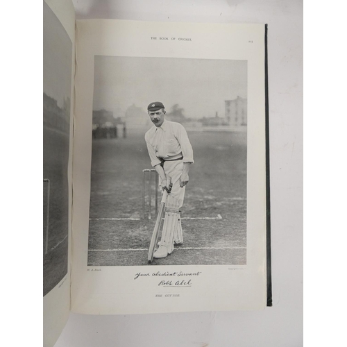 218 - FRY C. B. (Ed).  The Book of Cricket. A New Gallery of Famous Players. Many photographic plates &... 